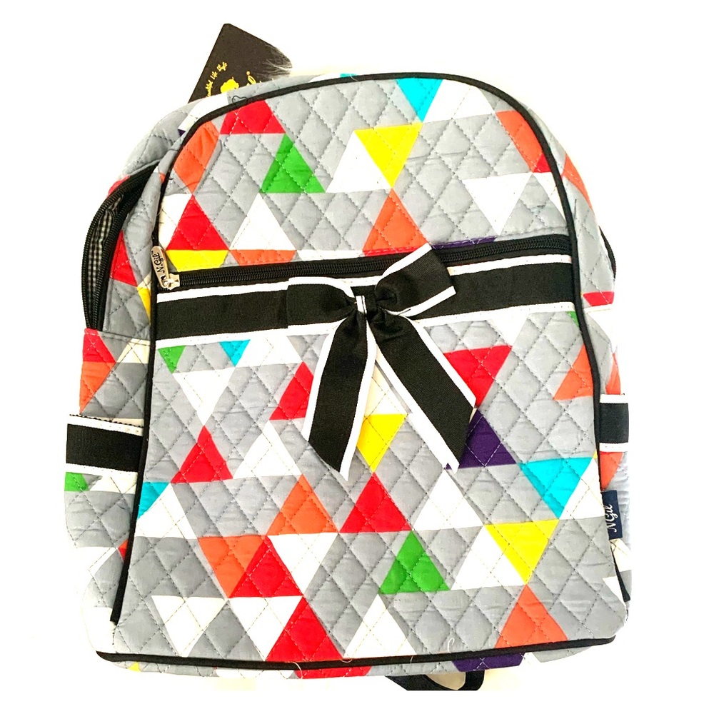 Printed Mini Bookbag/ Diaper Bag